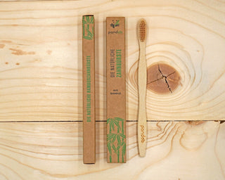4x Bambus Zahnbürsten - FritziFrisch