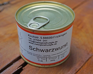Dose Schwarzwurst 200g - FridaFrisch