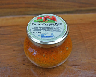 Paprika-Tomaten-Paste mit frischen Kräutern 200g - FridaFrisch